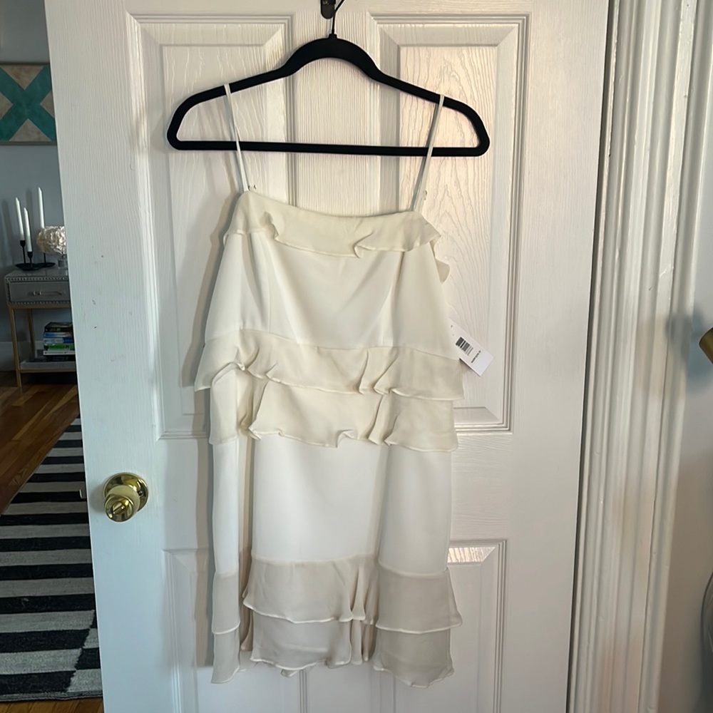 Parker White Mini Dress NWT